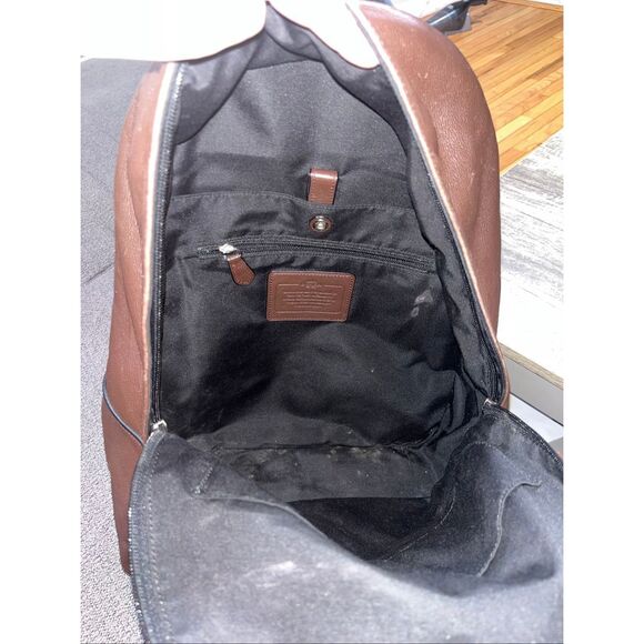 Coach Campus Leather Backpack Dark Brown - Picture 6 of 7